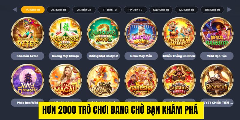 Hơn 2000 trò chơi đang chờ bạn khám phá 